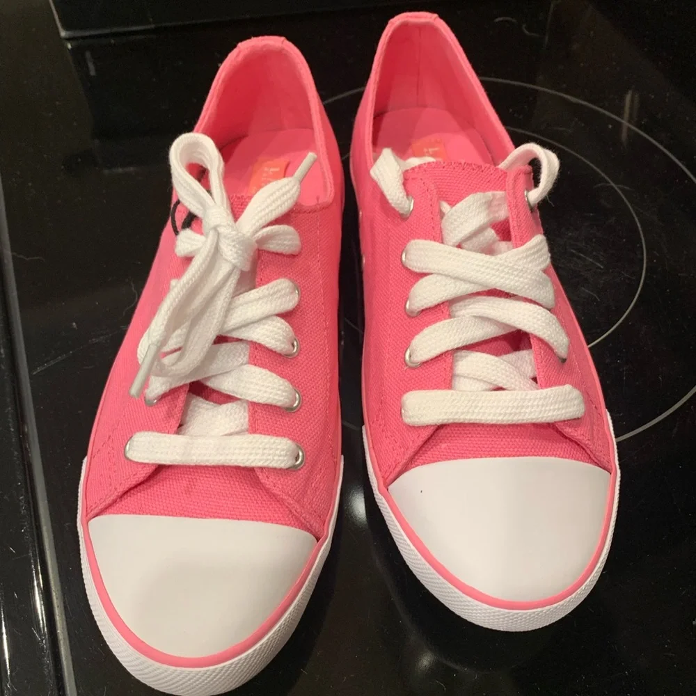 Ladies Pink Sneakers - Picture 2 of 4